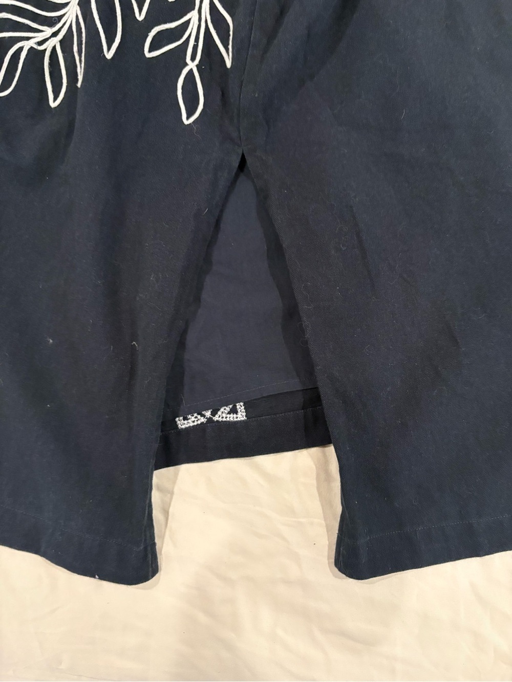 Anthropologie Women's Embroidered Midi Skirt WITH THE TOP BLACK Size Us 14 - Picture 7 of 13